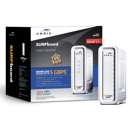 ARRIS SURFboard SB8200 DOCSIS 3.1 Gigabit Cable Modem 1000205